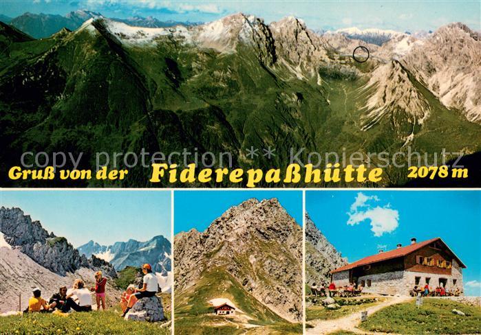 Fiderepasshuette Panorama Bergwiese Huettenterrasse