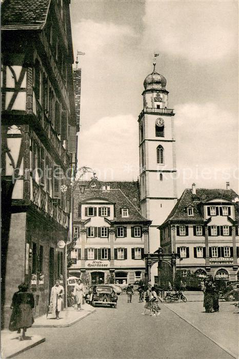 Bad Mergentheim Marktplatz mit Stadtkirche