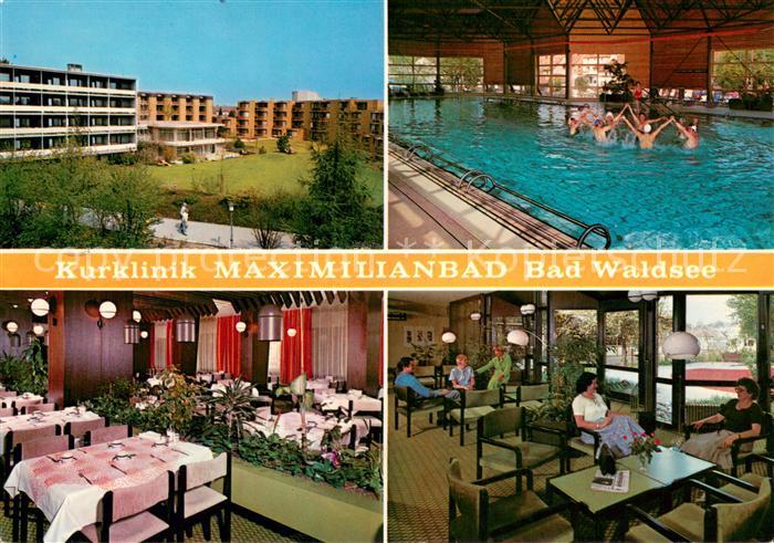 Bad Waldsee Kurklinik Maximilianbad Restaurant Hallenbad