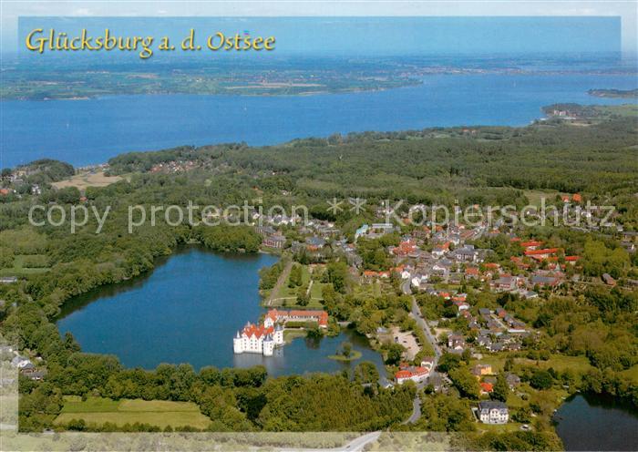 Gluecksburg Ostseebad Wasserschloss Fliegeraufnahme