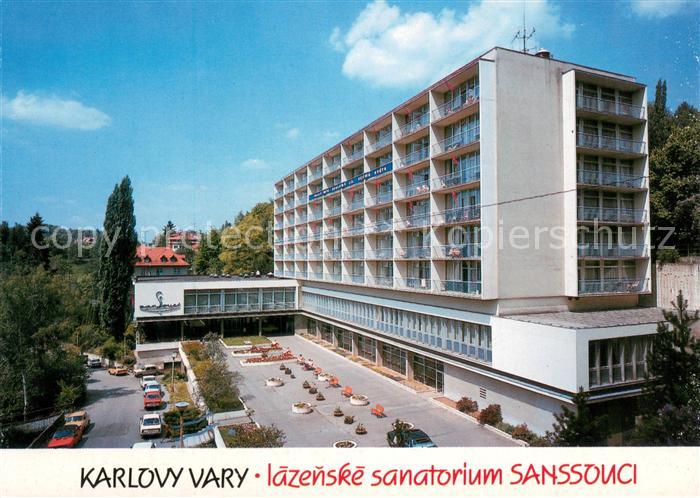 Karlovy Vary Karlsbad Lazenske sanatorium Sanssouci Kurklinik