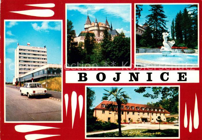 Bojnice Hotel Regia Zamok Fontana v parku Kupele