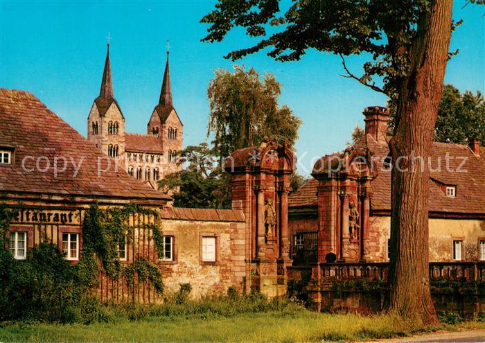 Hoexter Weser Schloss Corvey mitt Abteikirche