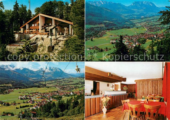 Reit Winkl Berggaststaette Walmberg Gaststube Sessellift Panorama