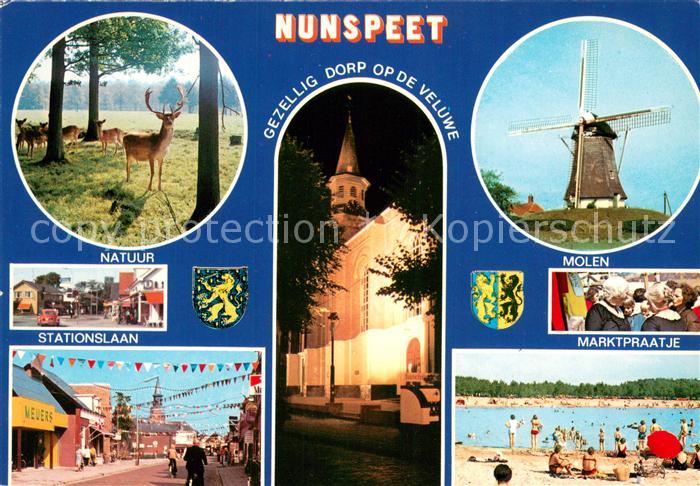 Nunspeet Natuur Stationslaan Kerk Molen Marktpraatje