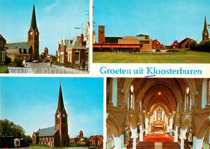 Kloosterburen Ortsansicht mit Kirche Inneres der Kirche