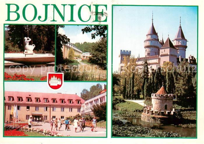 Bojnice Teilansichten Schloss Brunnen
