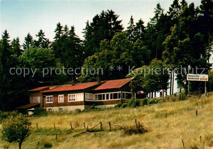 Bad Lauterberg Kneipp-Heilbad Waldgaststaette Himmelshoeh