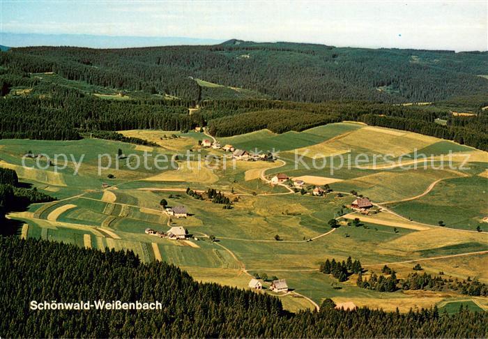 Schoenwald Schwarzwald Panorama Hoehenluftkurort Weissenbach Fliegeraufnahme