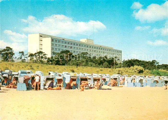 Zinnowitz Ostseebad FDGB Feriendienst IG Wismut Ferienheim Roter Oktober Strand