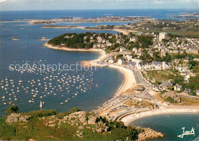 Trebeurden Côte de granit rose vue aérienne Collection Couleurs de Bretagne