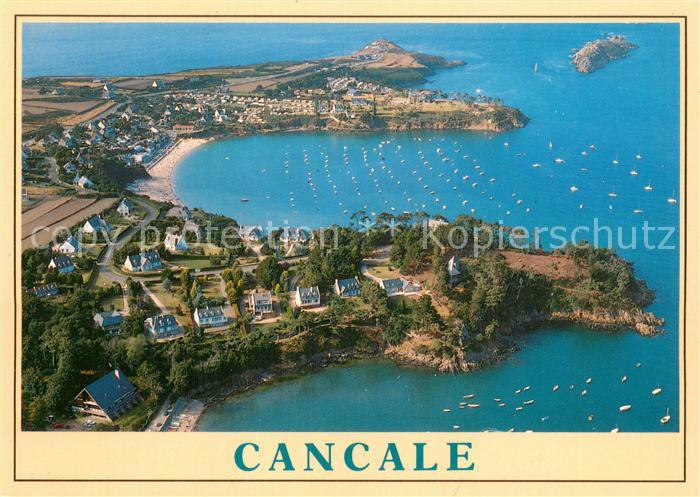 Cancale Port-Pican Plage de Port-Mer et la poinnte du Grouin vue aérienne Côte d