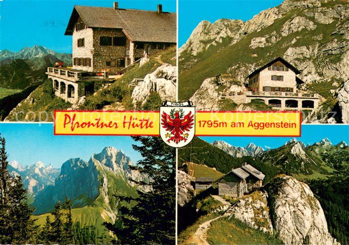 Pfronten Ostallgaeu Bayern Pfrontner Huette am Aggenstein Gebirgspanorama