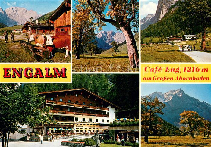 Eng Hinterriss Tirol AlpenCafe Eng Café Kiosk Grosser Ahornboden Landschaftspano