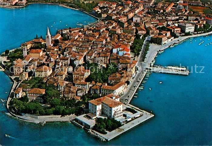 Porec Halbinsel Fliegeraufnahme