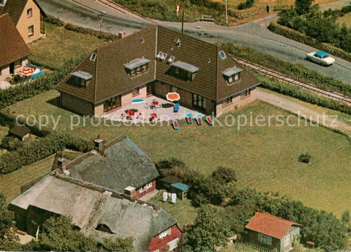 Westerland Sylt Haus Kirchner Fliegeraufnahme