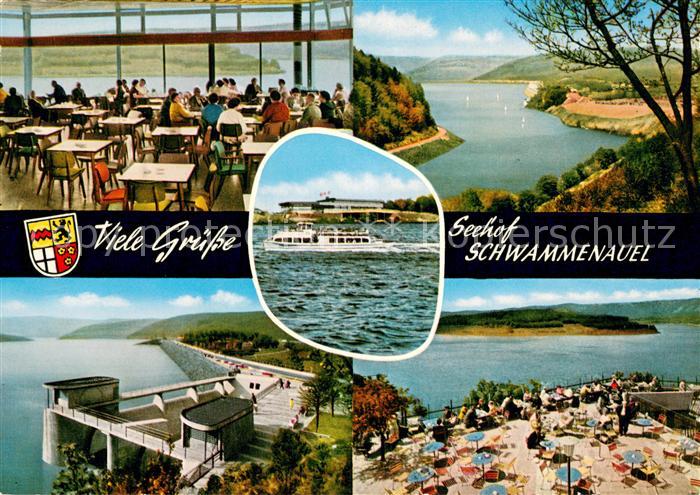 Heimbach Schwammenauel Gaststaette an Rurtalsperre Schwammenauel Naturpark Norde