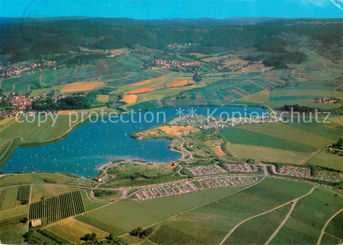 Loewenstein Breitenauer See am Fusse der Loewensteiner Berge Fliegeraufnahme