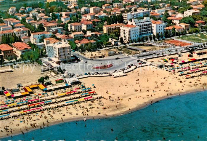Riccione Strand Fliegeraufnahme