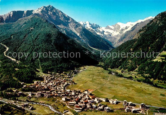Cogne  Panorama Nello sfondo la Valnontey e Gran Paradiso