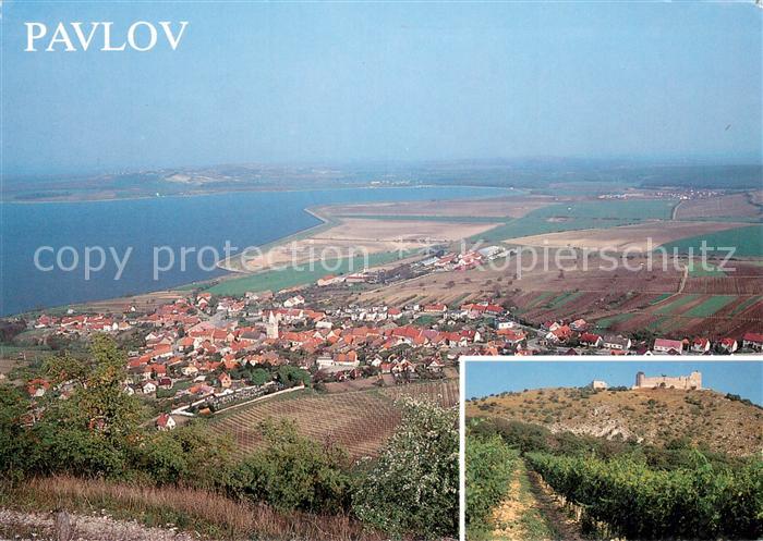 Pavlov Pollau Chranena krajnna oblast Palava Fliegeraufnahme