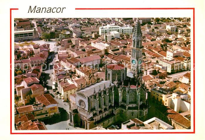 Manacor Vista aerea En primer termino la Real Parroquia