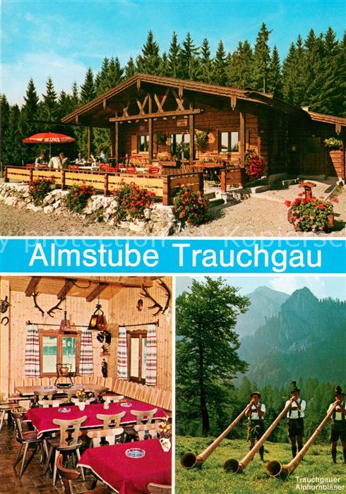 Trauchgau Almstube Trauchgau Gaststube Alphornblaeser