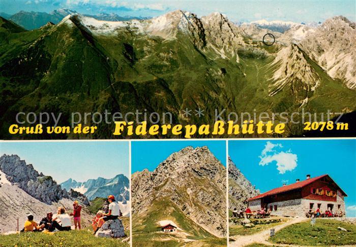 Fiderepasshuette Panorama Bergwandern