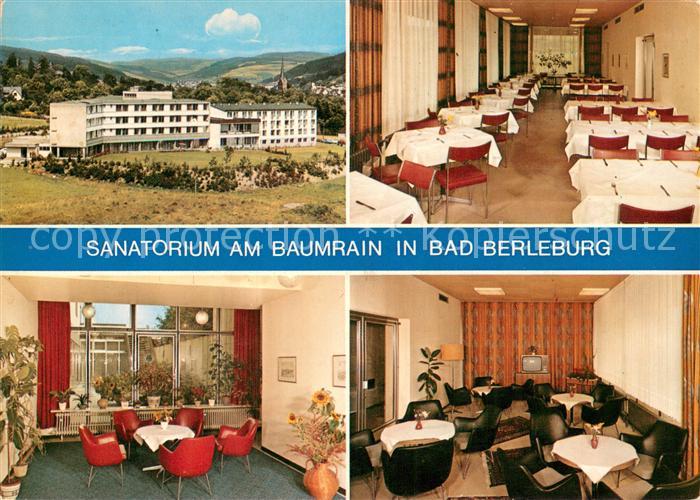 Bad Berleburg Sanatorium am Baumrain Speisesaal Aufenthaltsraeume