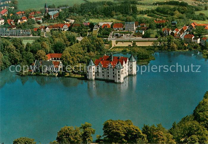 Gluecksburg Ostseebad Schloss und Restaurant Cafe Drei Fliegeraufnahme