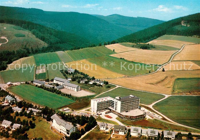 Willingen Sauerland Kurklinik Hochsauerland Fliegeraufnahme