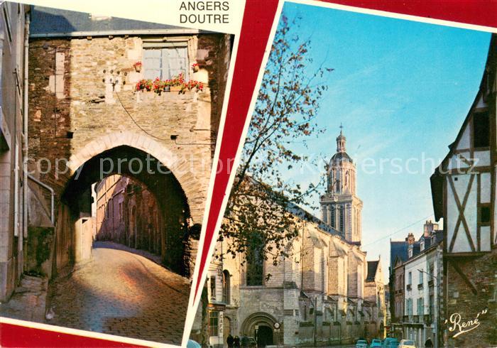 Angers 49 Porche rue de la Censerie Eglise de la Trinite rue Beaurepaire