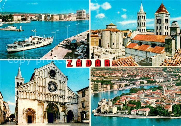 Zadar Zadra Zara Teilansichten Fliegeraufnahme