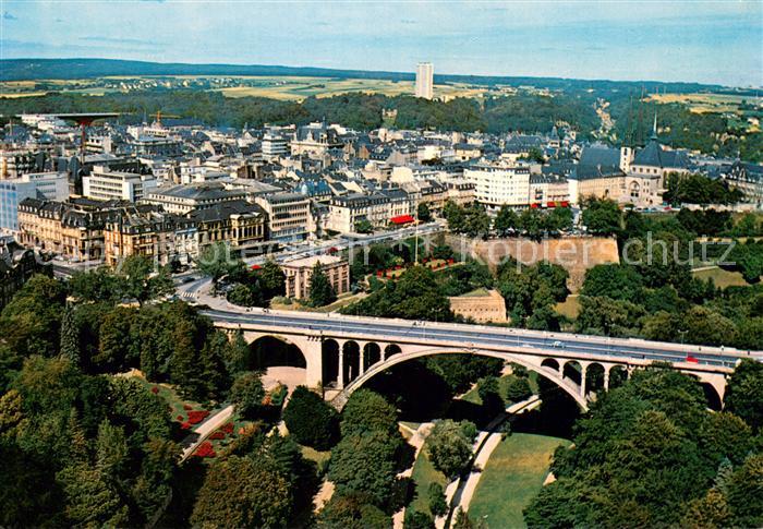 LUXEMBOURG  Luxemburg Vue aerienne du Pont Adolphe et du Bd Roosevelt Fliegerauf