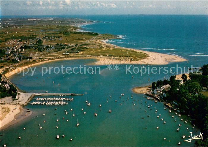 Guidel Le port du Bas Pouldu la plage et l’estuaire de la Laita
