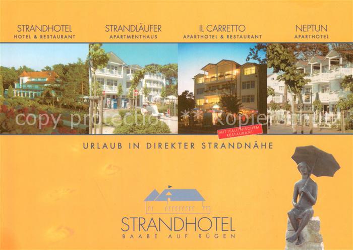 Baabe Ostseebad Ruegen Strandhotel Hotels Strandlaeufer Il Carretto Neptun