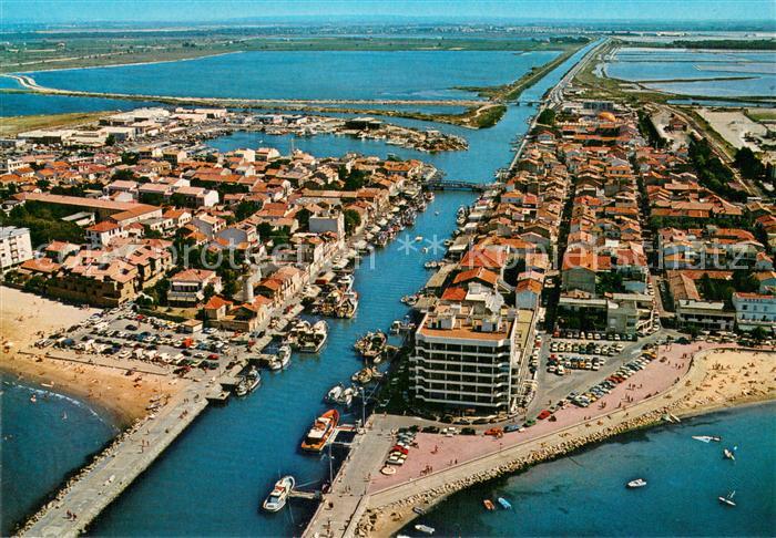 Le Grau-du-Roi Gard Vue aerienne sur le canal