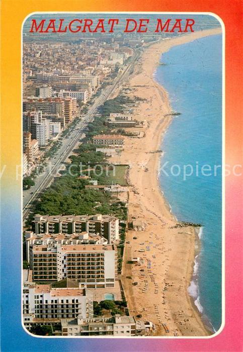 Malgrat de Mar Costa del Maresme vista aérea