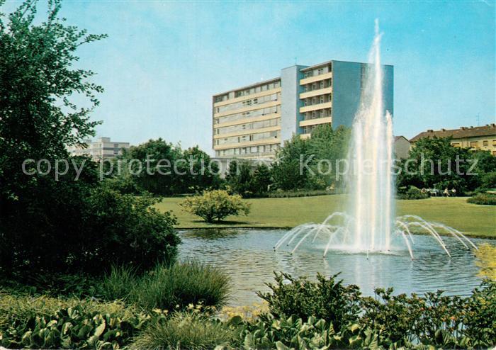 Bad Nauheim Suedpark und Spree-Sanatorium Fontaene