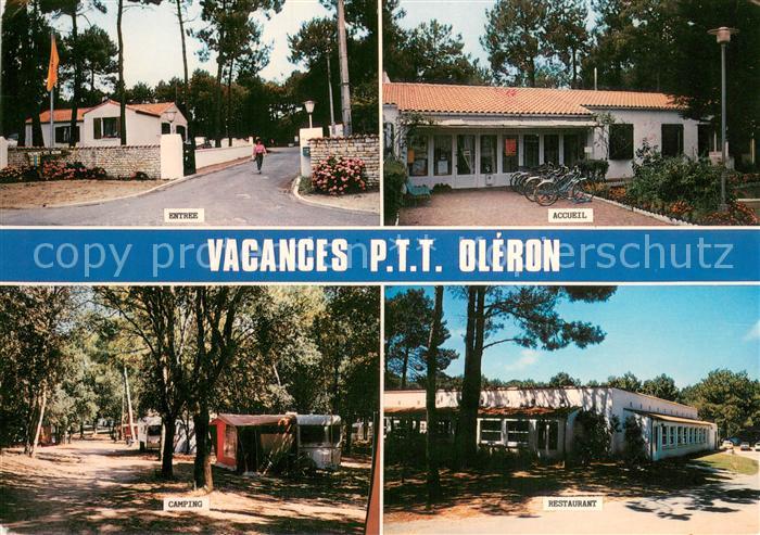 Saint-Trojan-les-Bains Vacances P.T.T. Oléron Entrée Accueil Camping Restaurant