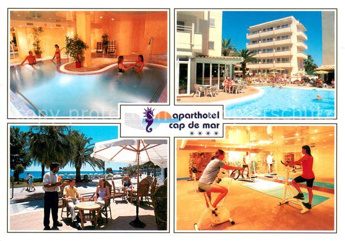 Cala Bona Aparthotel Cap de Mar Swimming Pool Hallenbad Gmnastikraum Terrasse