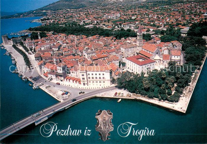 Trogir Trau Altstadt Fliegeraufnahme
