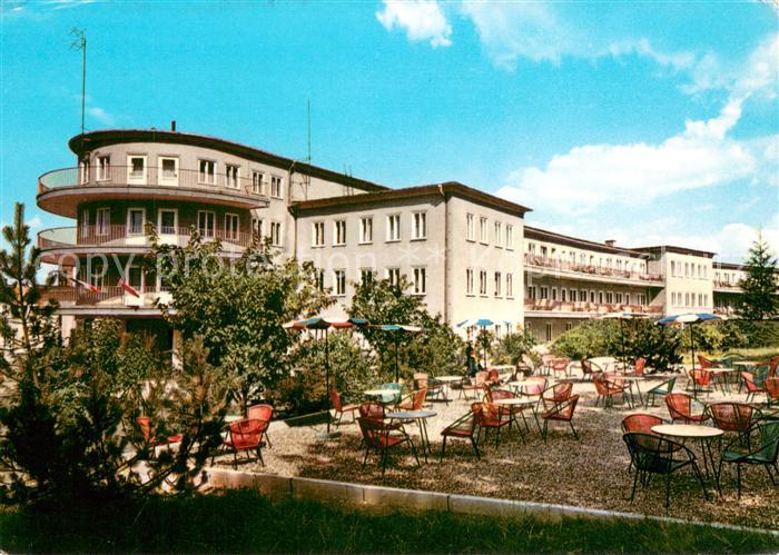 Gernrode Harz FDGB Erholungsheim Fritz Heckert Terrasse