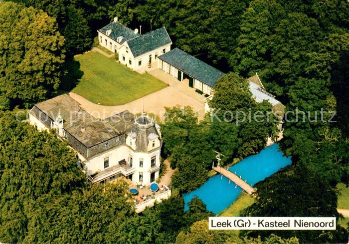 Leek Groningen Kasteel Nienoord Schloss Fliegeraufnahme