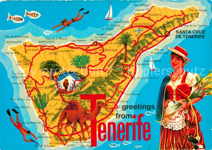 Tenerife Landkarte Insel