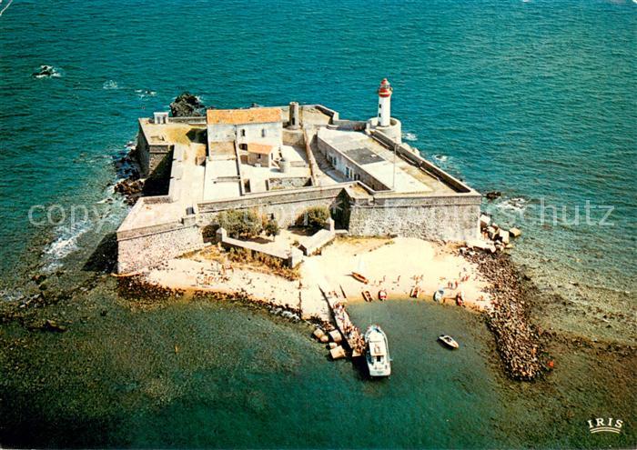Cap-d Agde Le Fort Brescou XVIIe siècle vue aérienne