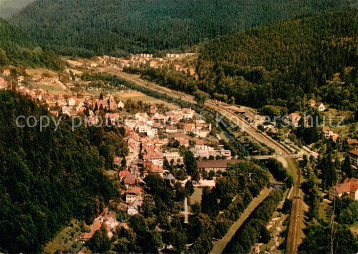 Bad Liebenzell Kurort im Schwarzwald Fliegeraufnahme