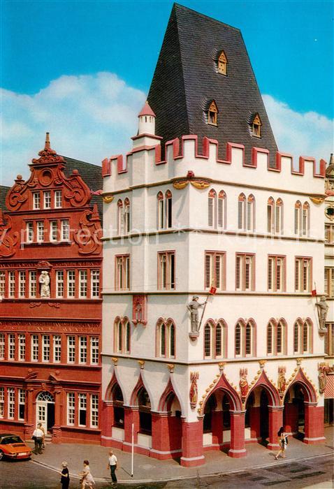 TRIER  CITY Steipe und Rotes Haus mit Inschrift