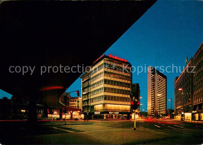 DuessELDORF  CITY Hochstrasse am Abend