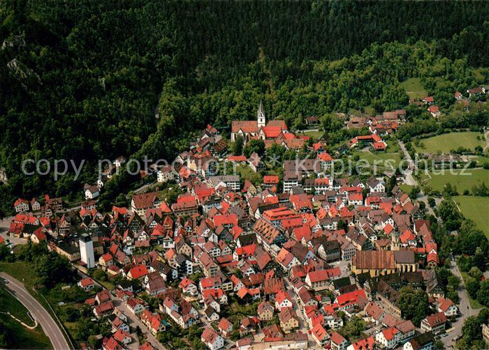 Blaubeuren Erholungsort Fliegeraufnahme